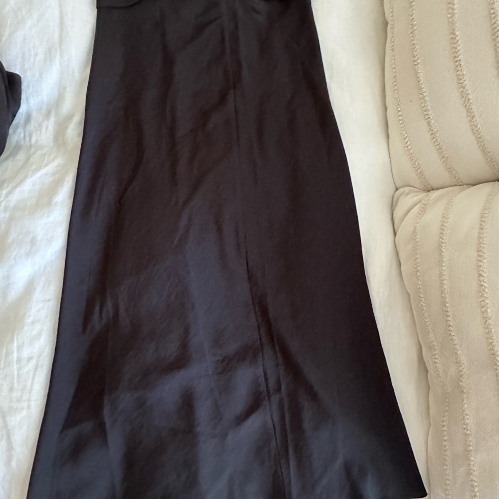 Free People Black Maxi Pencil Skirt Cocktail
